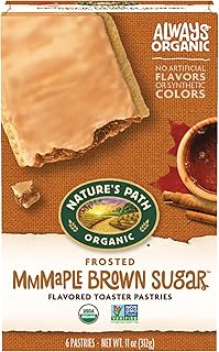 Nature’s Path Organic Frosted Mmmaple Brown Sugar Toaster Pastries, 11 Ounce (Pack of 12), Non-GMO