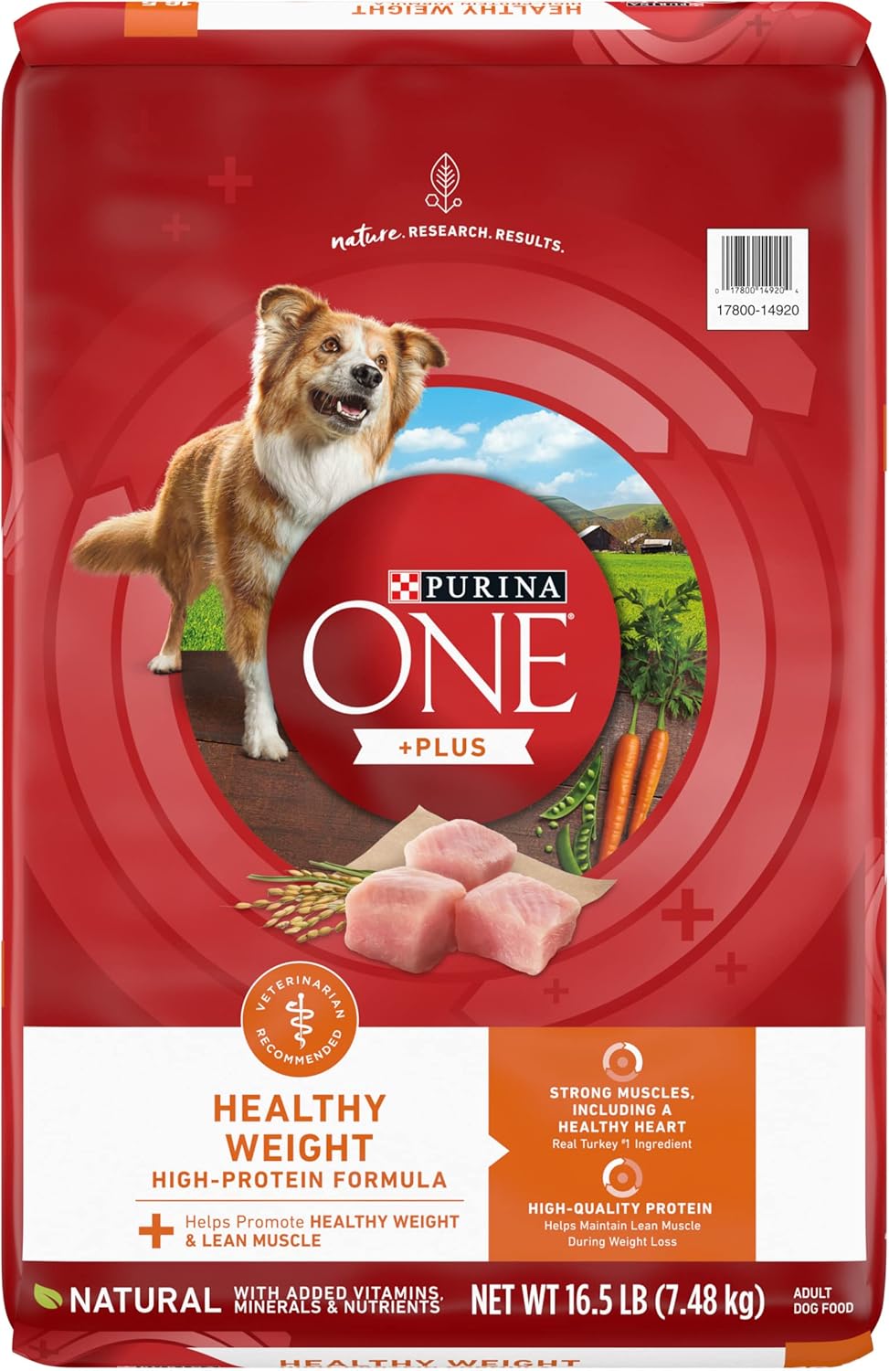 Purina ONE Plus Healthy Weight High-Protein Dog Food Dry Formula - 16.5 lb. Bag-0