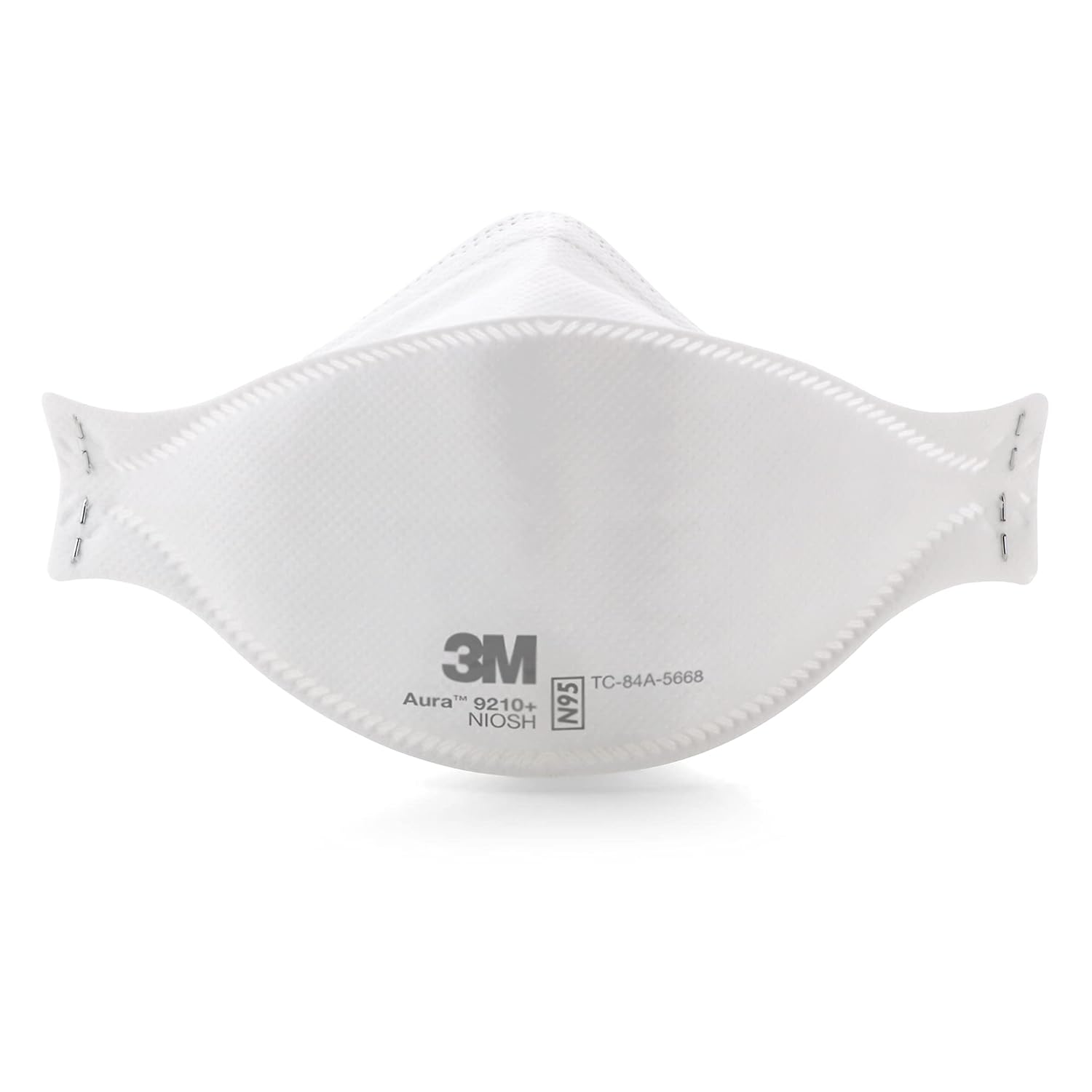 3M Aura Particulate Respirator 9210+, N95, Pack of 20 Disposable Respirators, Convenient Individually Wrapped, NIOSH APPROVED, Stapled Flat Fold Design, Low Profile Design Reduces Eyewear Fogging-1