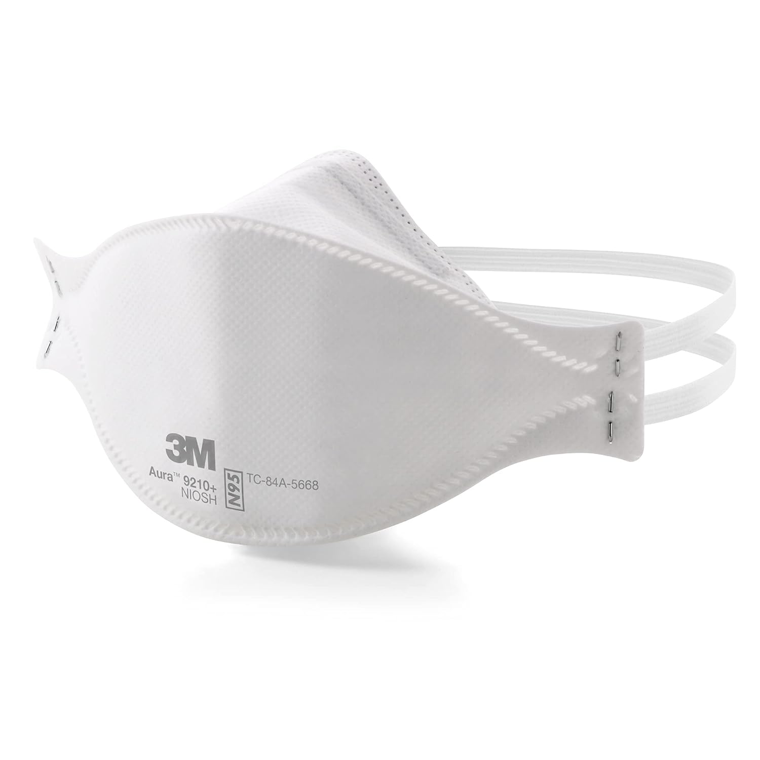 3M Aura Particulate Respirator 9210+, N95, Pack of 20 Disposable Respirators, Convenient Individually Wrapped, NIOSH APPROVED, Stapled Flat Fold Design, Low Profile Design Reduces Eyewear Fogging-2