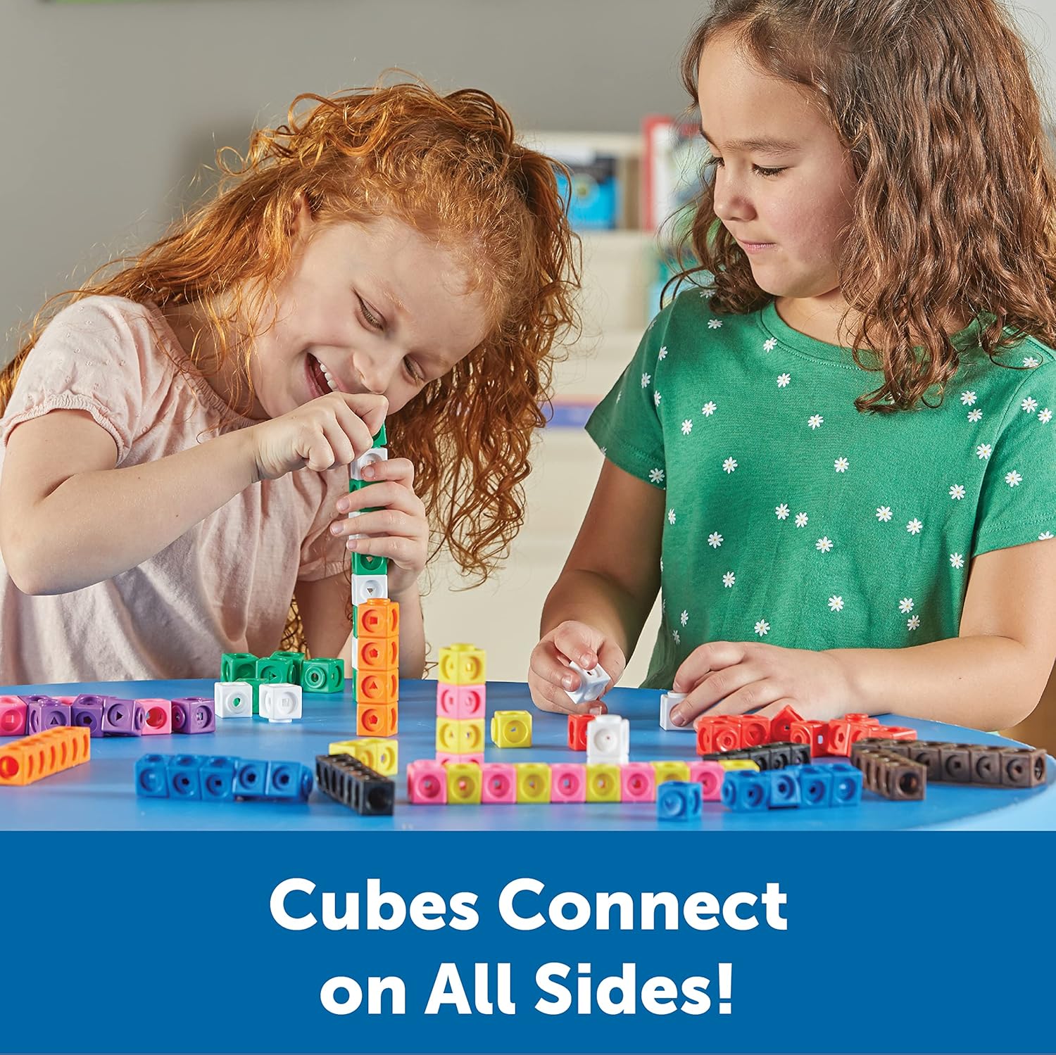 Learning Resources MathLink Cubes - Set of 100 Cubes, Ages 5+ Kindergarten, STEM Activities, Math Manipulatives, Homeschool Supplies, Teacher Supplies-2