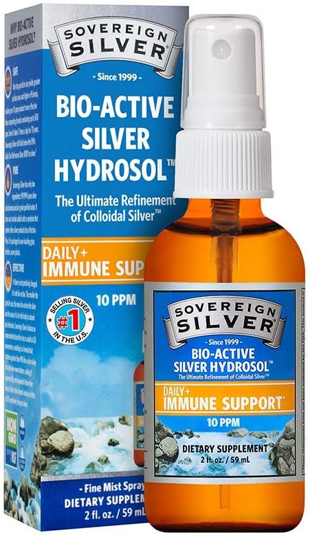 Sovereign Silver Bioactive Silver Hydrosol 10 PPM Fine Mist Spray, 2 oz.-0