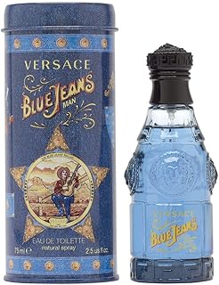 Blue Jeans by Versace for Men 2.5 oz Eau de Toilette Spray