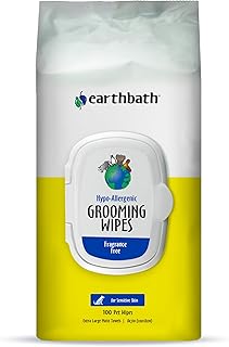 Grooming Wipes Hypo-Allergenic, Fragrance Free 100 ct