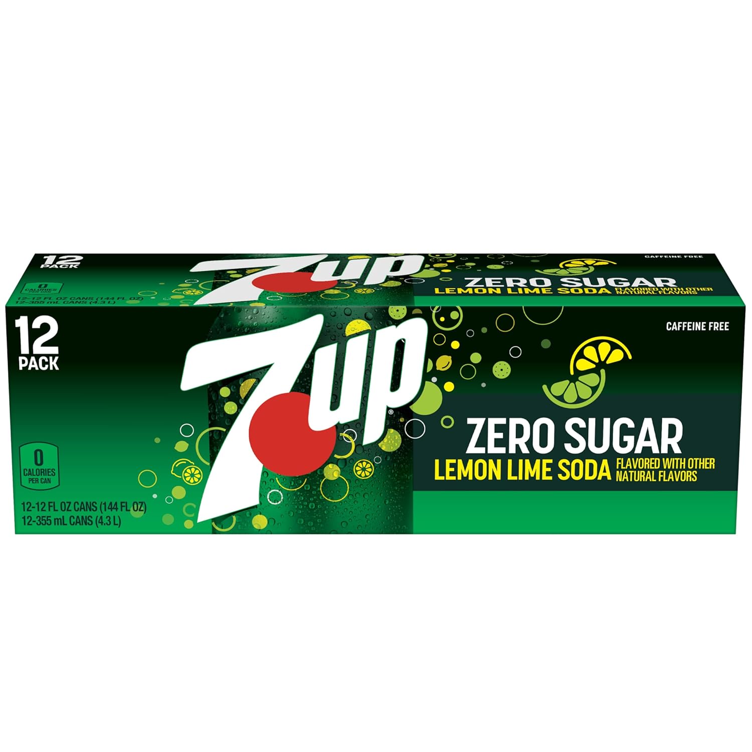 7UP Zero Sugar Lemon Lime Soda, 12 fl oz cans (Pack of 12)-10