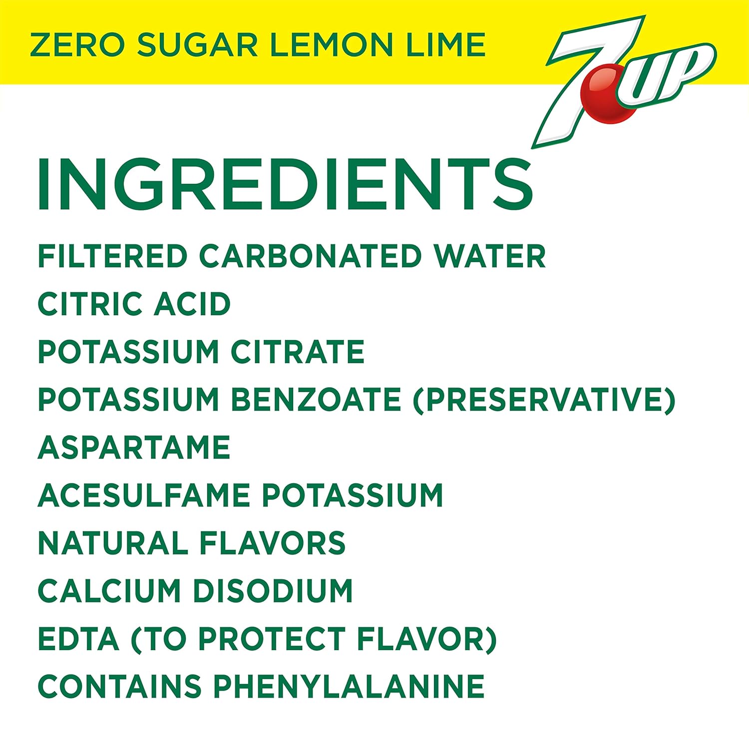 7UP Zero Sugar Lemon Lime Soda, 12 fl oz cans (Pack of 12)-16