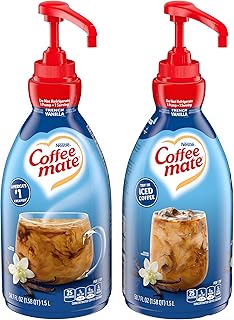 Nestle Coffee mate Coffee Creamer, French Vanilla, Concentrated Liquid Pump Bottle, Non Dairy, No Refrigeration, 50.7 fl oz (Pack of 2)