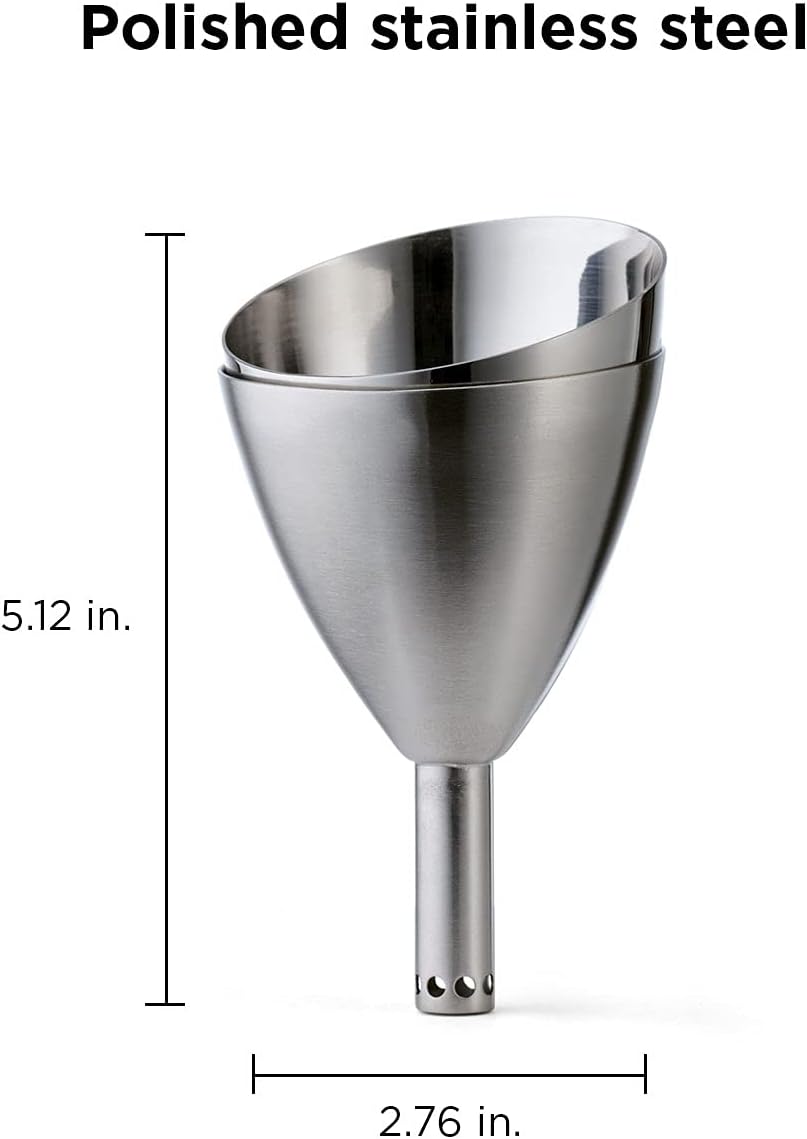 Rabbit Wine Aerator Shower Funnel with Sediment Strainer, Stainless Steel-1