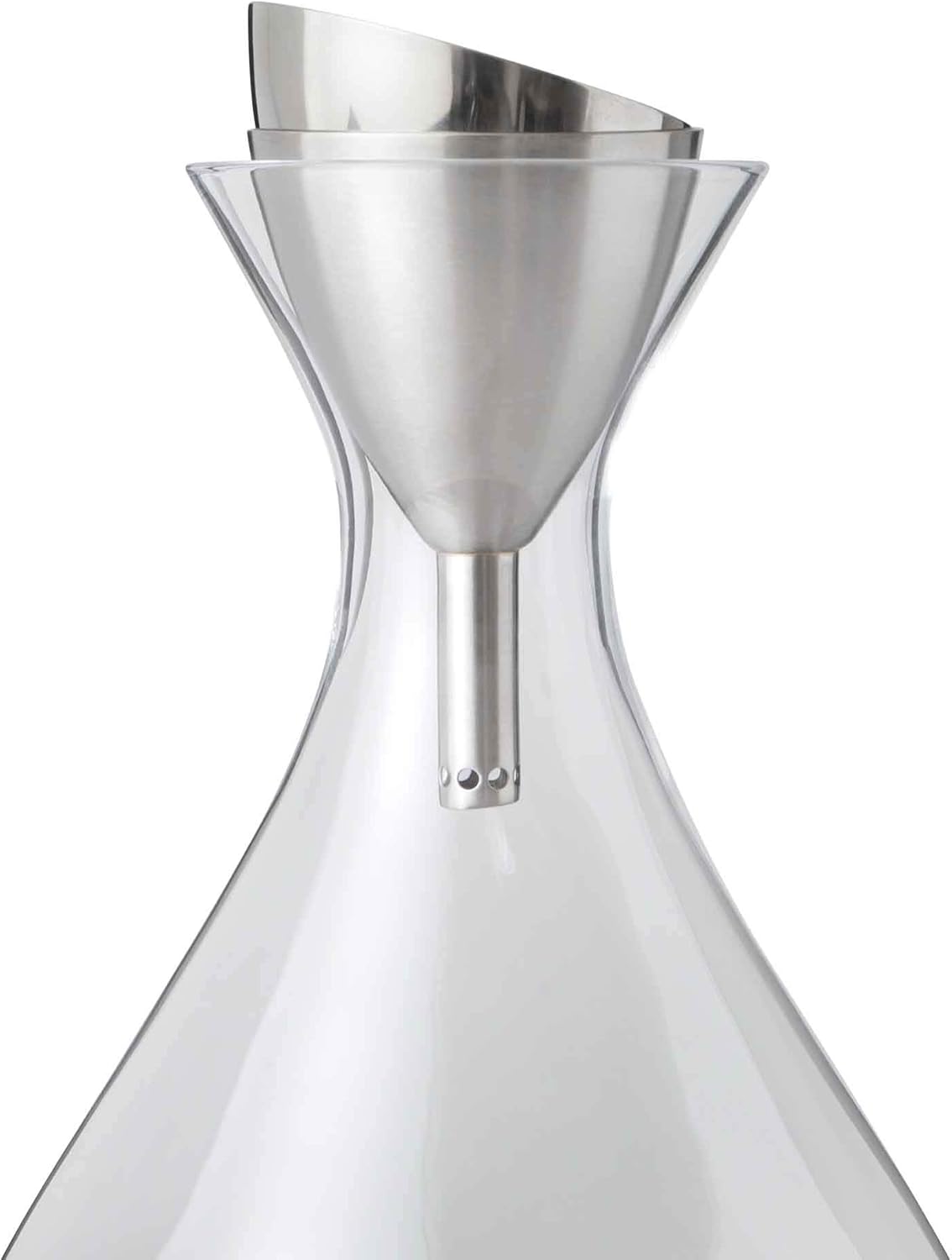 Rabbit Wine Aerator Shower Funnel with Sediment Strainer, Stainless Steel-5