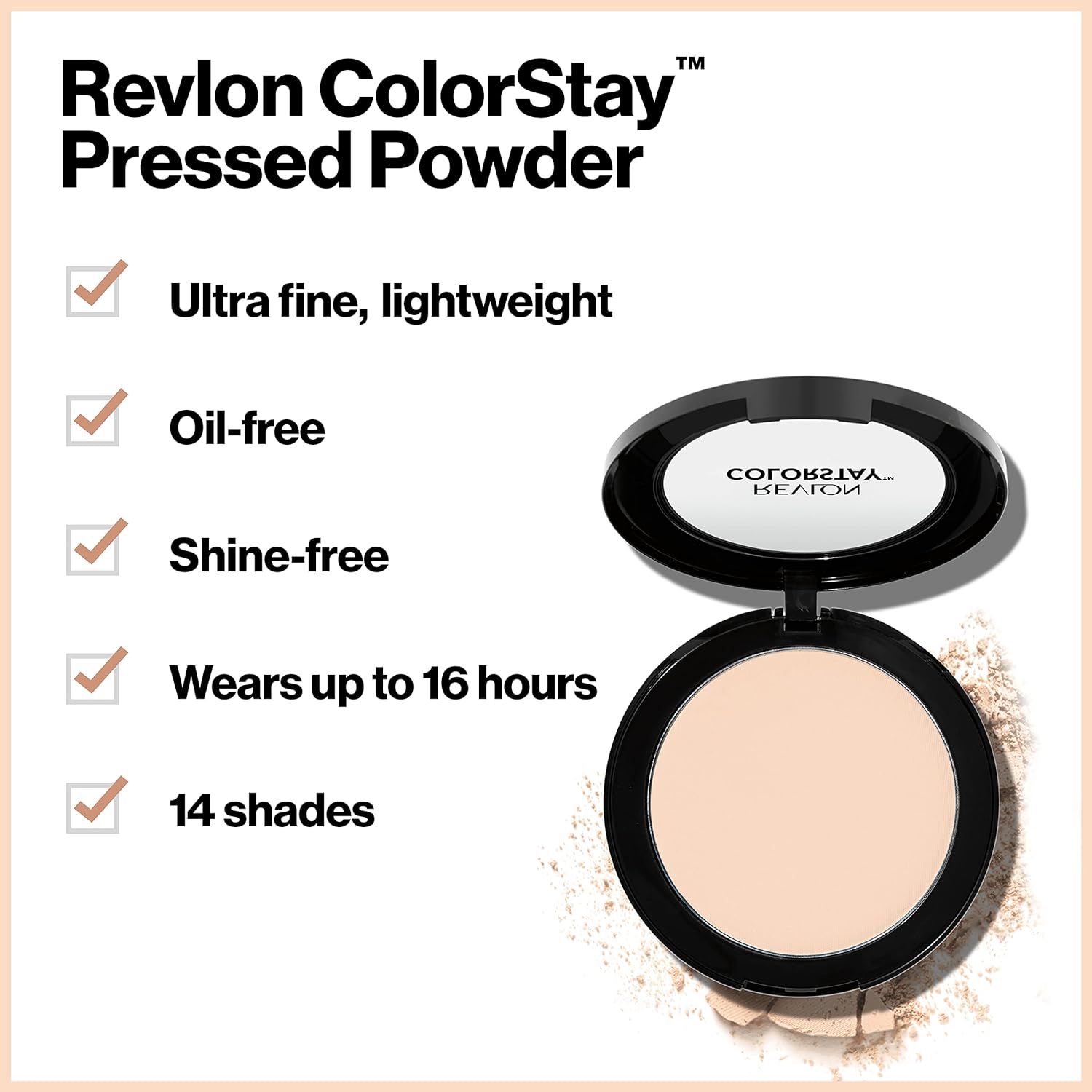 Revlon Face Powder, ColorStay 16 Hour Face Makeup, Longwear Medium- Full Coverage with Flawless Finish, Shine & Oil Free, 810 Fair, 0.3 Oz-4