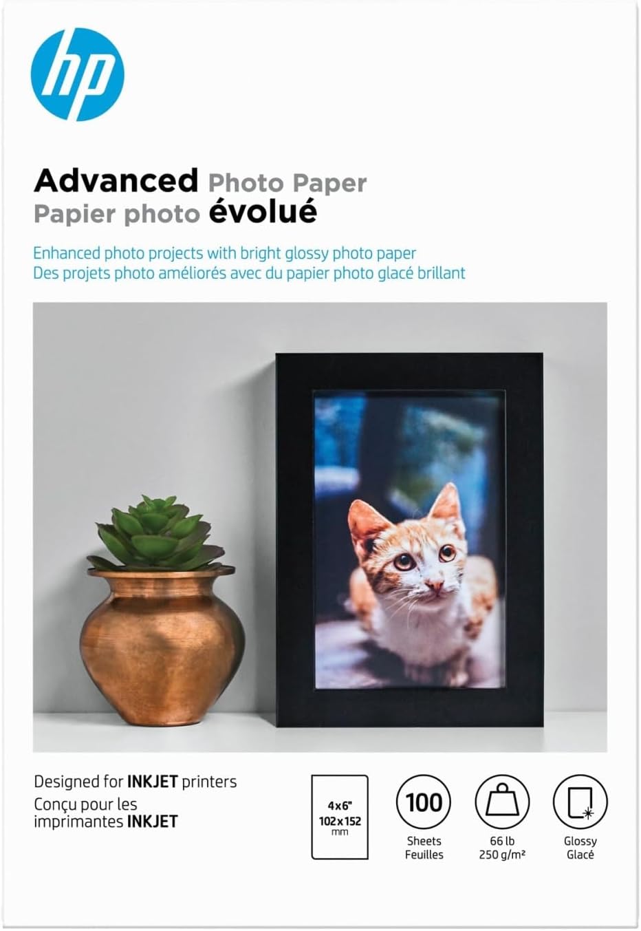 HP Advanced Photo Paper, Glossy, 4x6 in, 100 sheets (Q6638A)-3