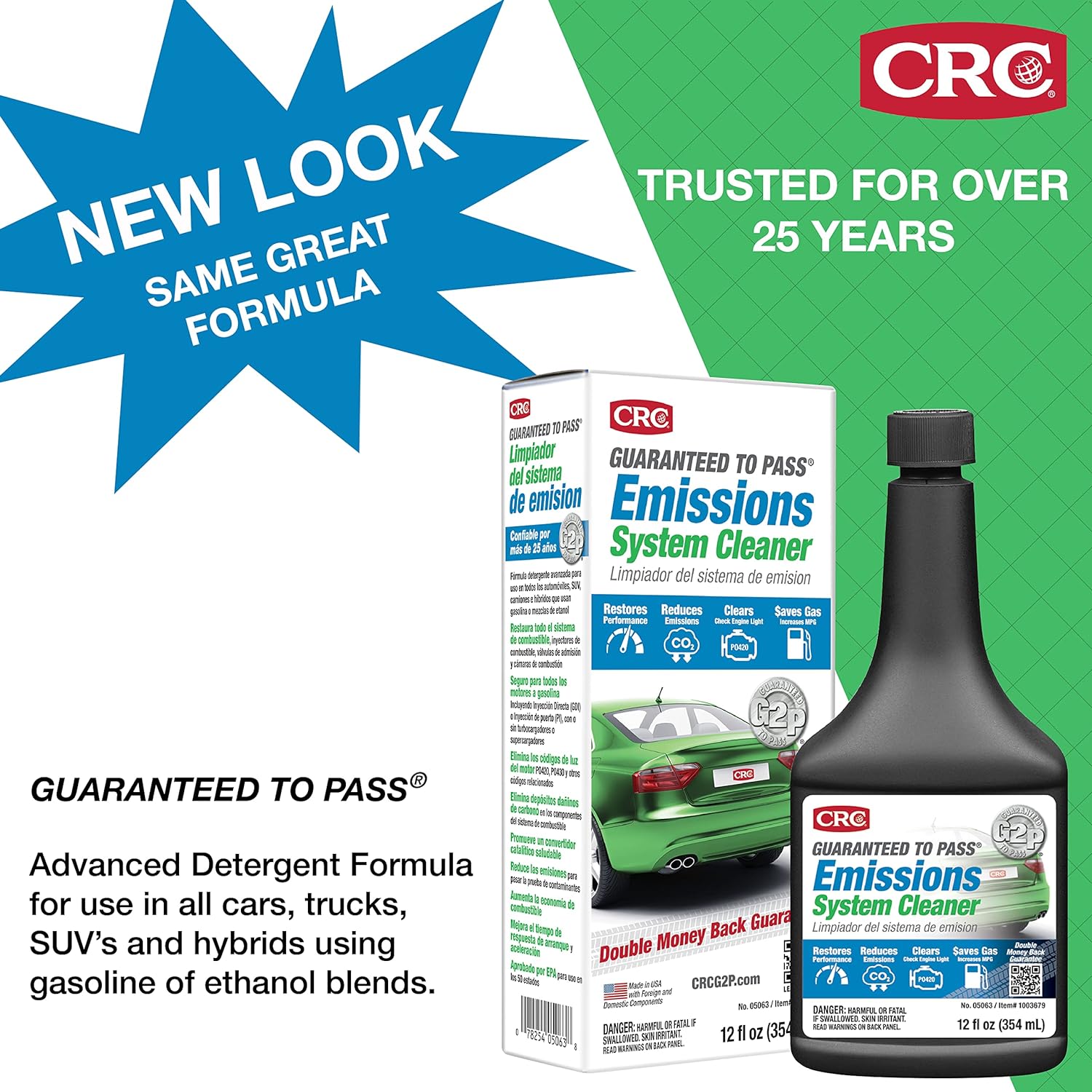 CRC Guaranteed to Pass Emissions Test Formula, 12 Fluid Ounce-4