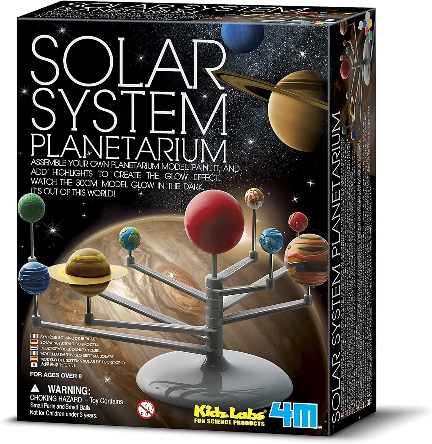 4M Solar System Planetarium - DIY Glow In The Dark Astronomy Planet Model Stem Toys Gift for Kids & Teens, Girls & Boys, Model:3427-0