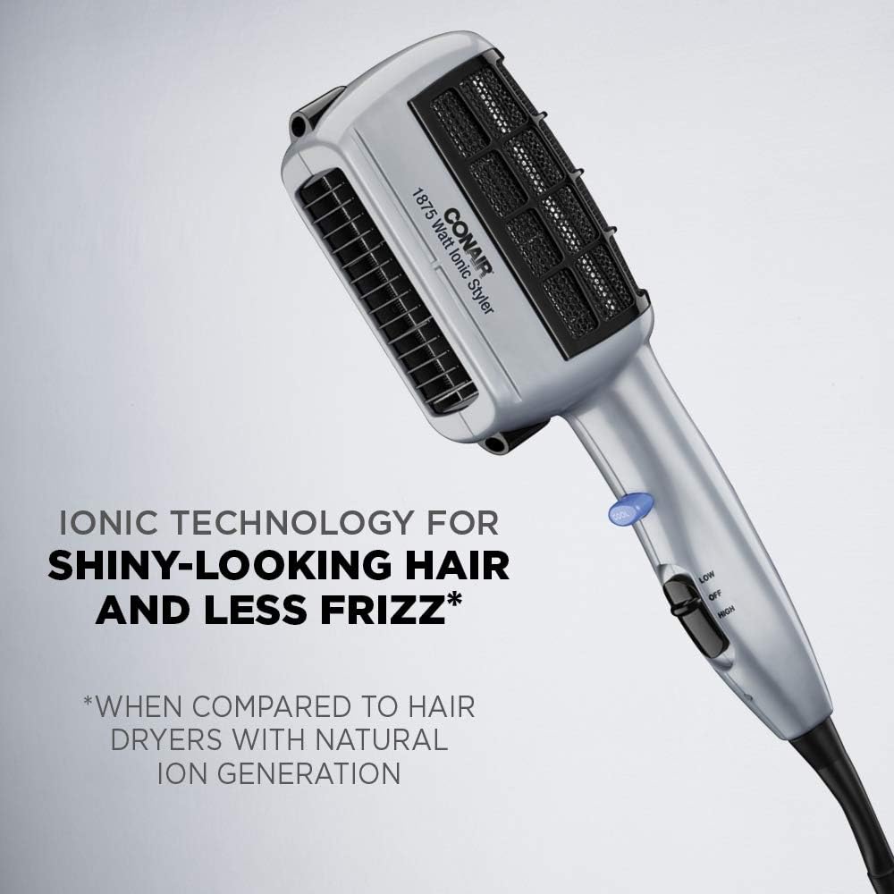 Conair 3-in-1 Styling Hair Dryer, 1875W Hair Dryer with Ionic Technology and 3 Attachments-2