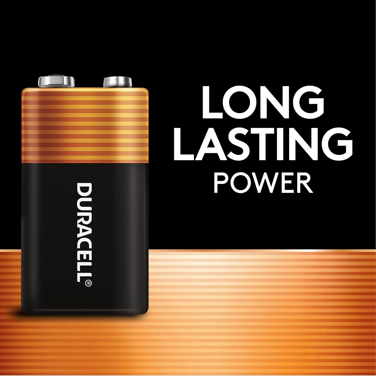 Duracell Coppertop 9V Battery, 4 Count Pack, 9-Volt Battery with Long-lasting Power, All-Purpose Alkaline 9V Battery for Household and Office Devices-1