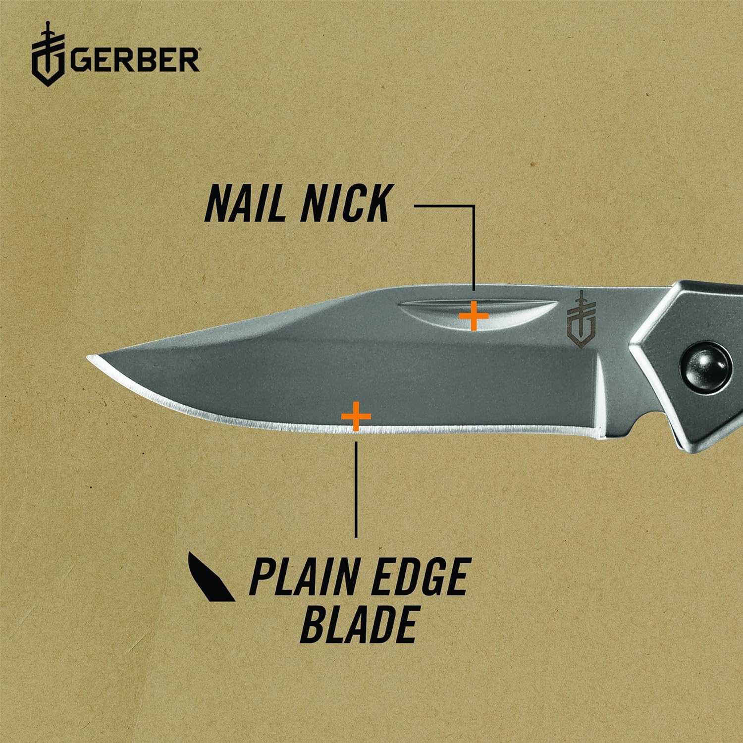 Gerber Paraframe Mini Pocket Knife - 2.2 Inch Plain Edge Stainless Steel Folding Knife for EDC Gear and Equipment-2