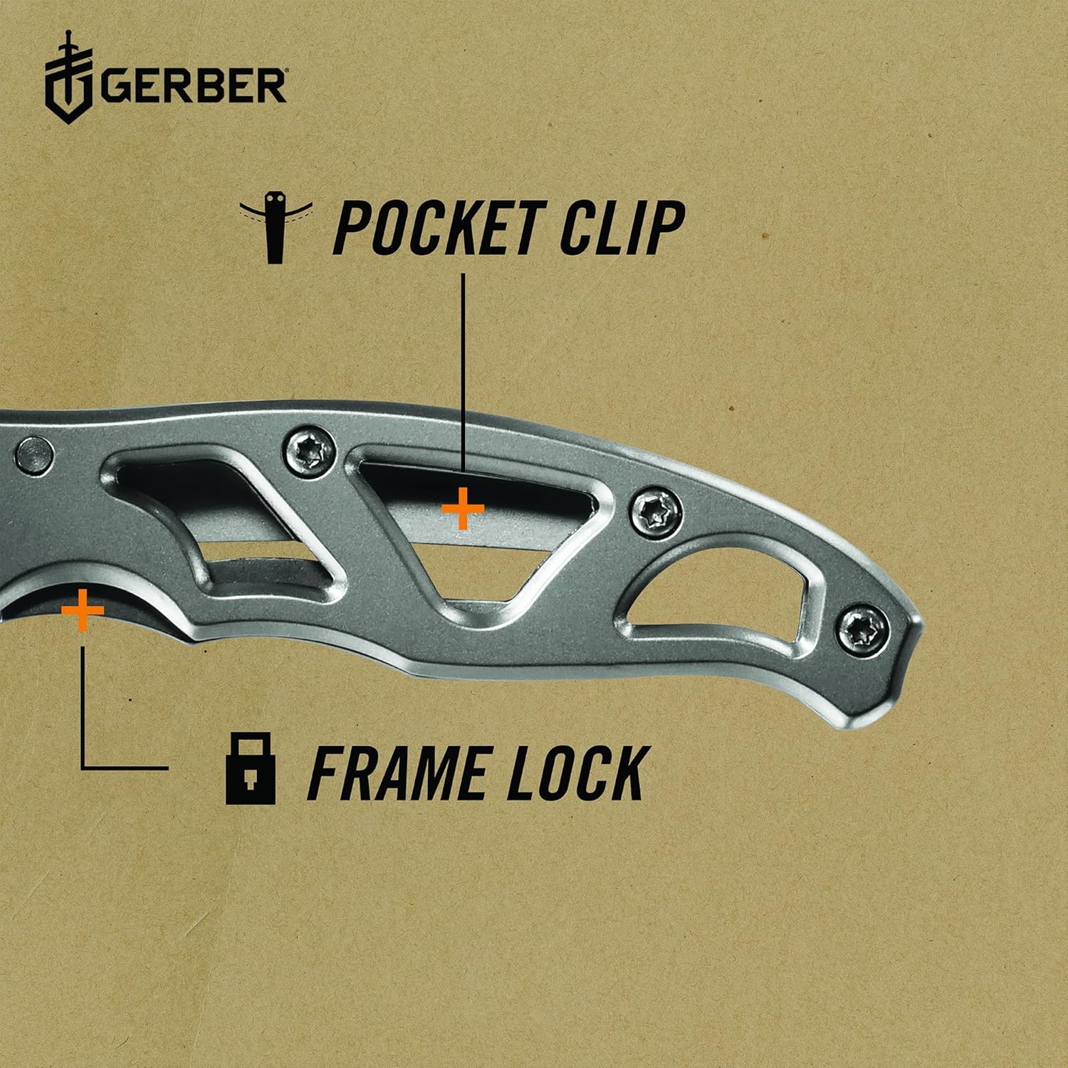 Gerber Paraframe Mini Pocket Knife - 2.2 Inch Plain Edge Stainless Steel Folding Knife for EDC Gear and Equipment-3