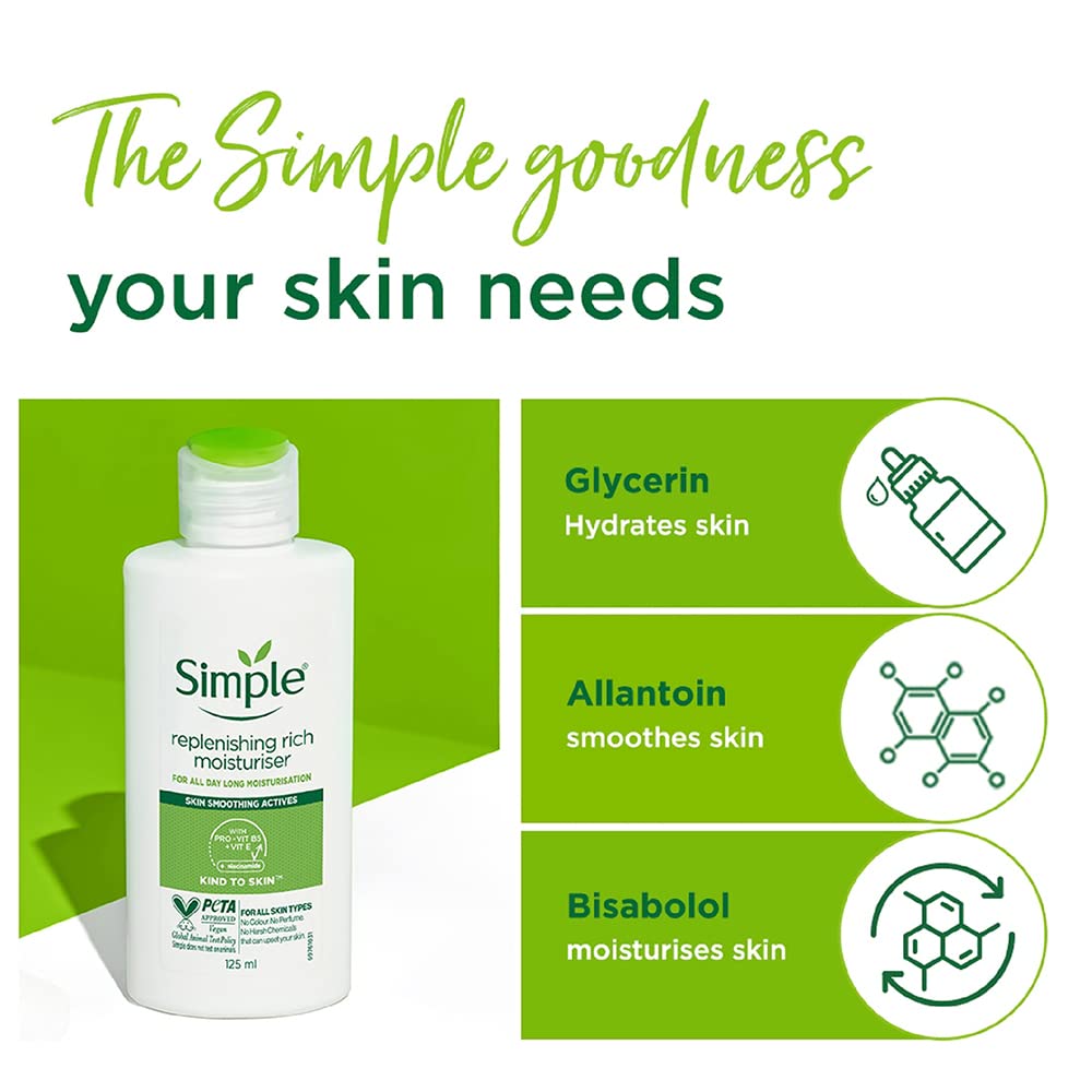 Simple Replenishing Rich Moisturiser, 125ml by Simple-5