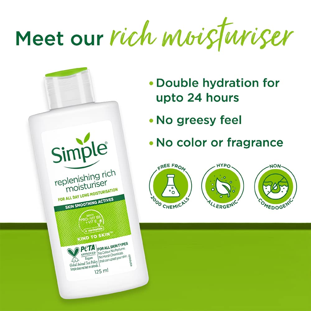 Simple Replenishing Rich Moisturiser, 125ml by Simple-6