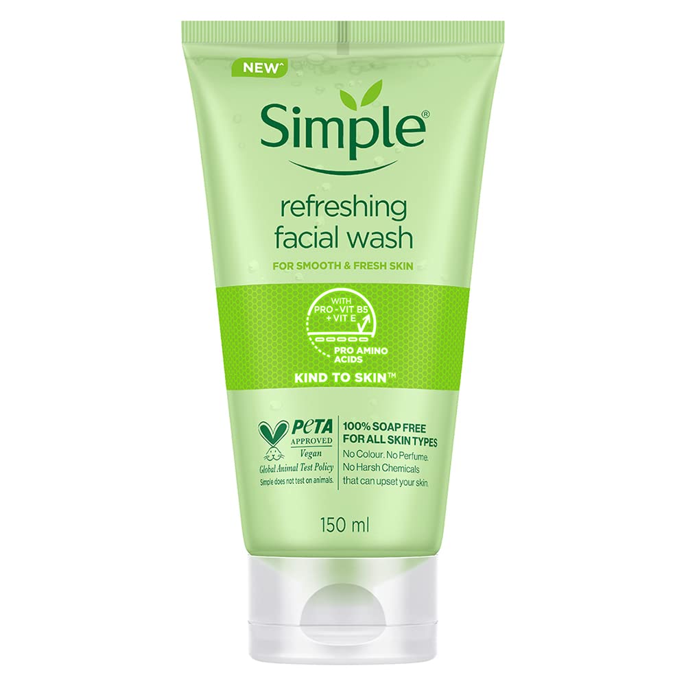 Simple Kind to Skin Refreshing Facial Wash Gel ,150 ml (5 Ounce)-0