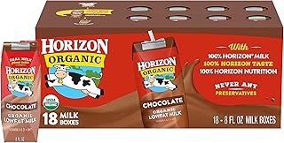 Horizon Organic Shelf-Stable 1% Low Fat Milk Boxes, Chocolate, 8 oz., 18 Pack