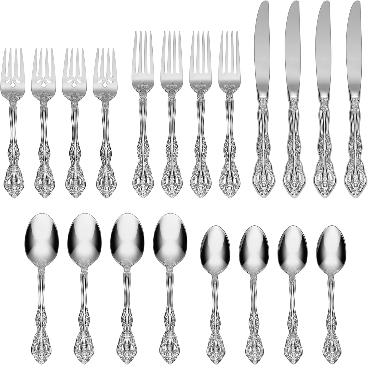 Oneida Michelangelo 20-Piece Flatware Set, Service for 4-1