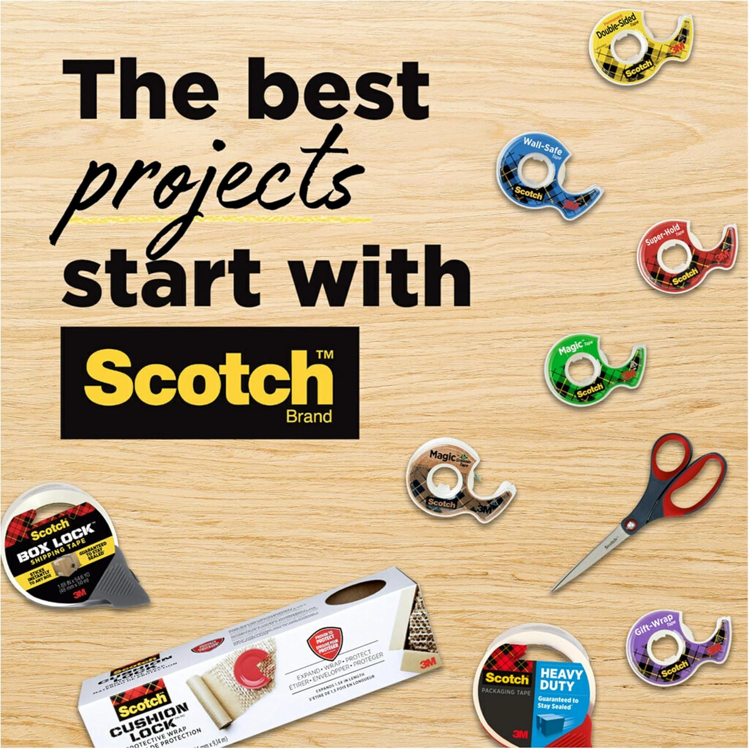 Scotch Magic Tape, Invisible, Back to School Supplies and College Essentials for Students and Teachers, 12 Tape Rolls, 3/4 x 1000 Inches-8