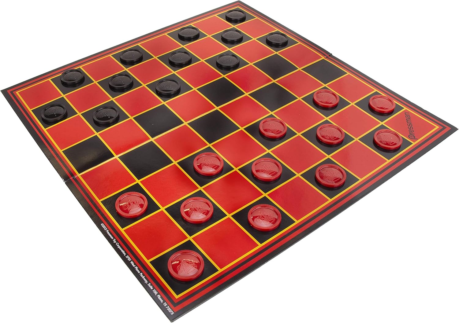 Pressman Chess / Checkers / Backgammon - 3 Games in One with Full Size Staunton Chess Pieces and Interlocking Checkers, 15.62 x 8.00 x 1.50 Inches-3