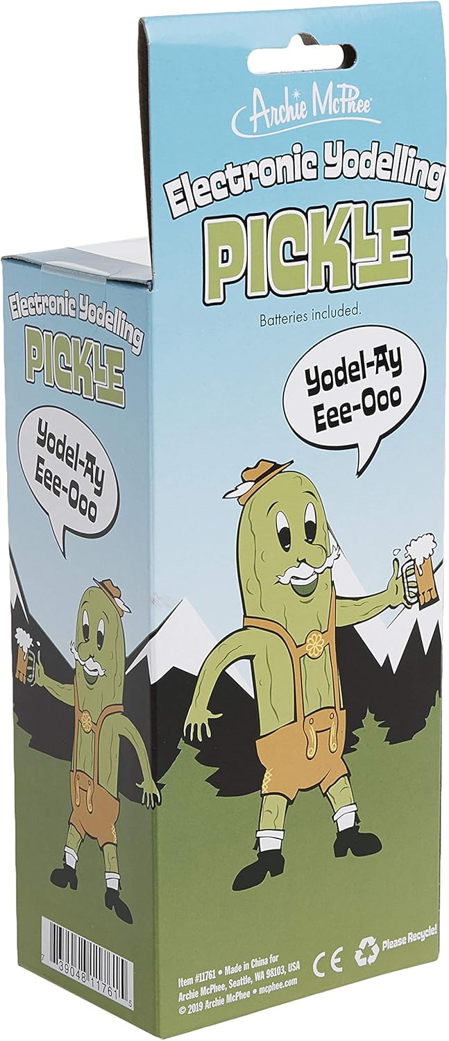 Archie McPhee Yodeling Pickle: A Musical Toy, Fun for All Ages, Great Gift, Hours of Mindless Entertainment, Multi-colored-4