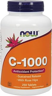 NOW Foods Supplements, Vitamin C-1,000 with Rose Hips, Sustained Release, Antioxidant Protection*, 250 Tablets