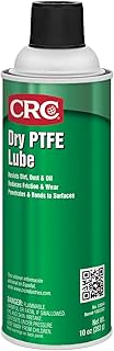 CRC Dry PTFE Lube, 10 Wt Oz, NSF H2 Registered Lubricant with Advanced Dry Film Technology, Plastic-Safe, Aerosol Spray (Pack of 1)