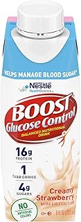 BOOST Glucose Control, Creamy Strawberry, 8 fl oz Carton (4 x 6 Packs)