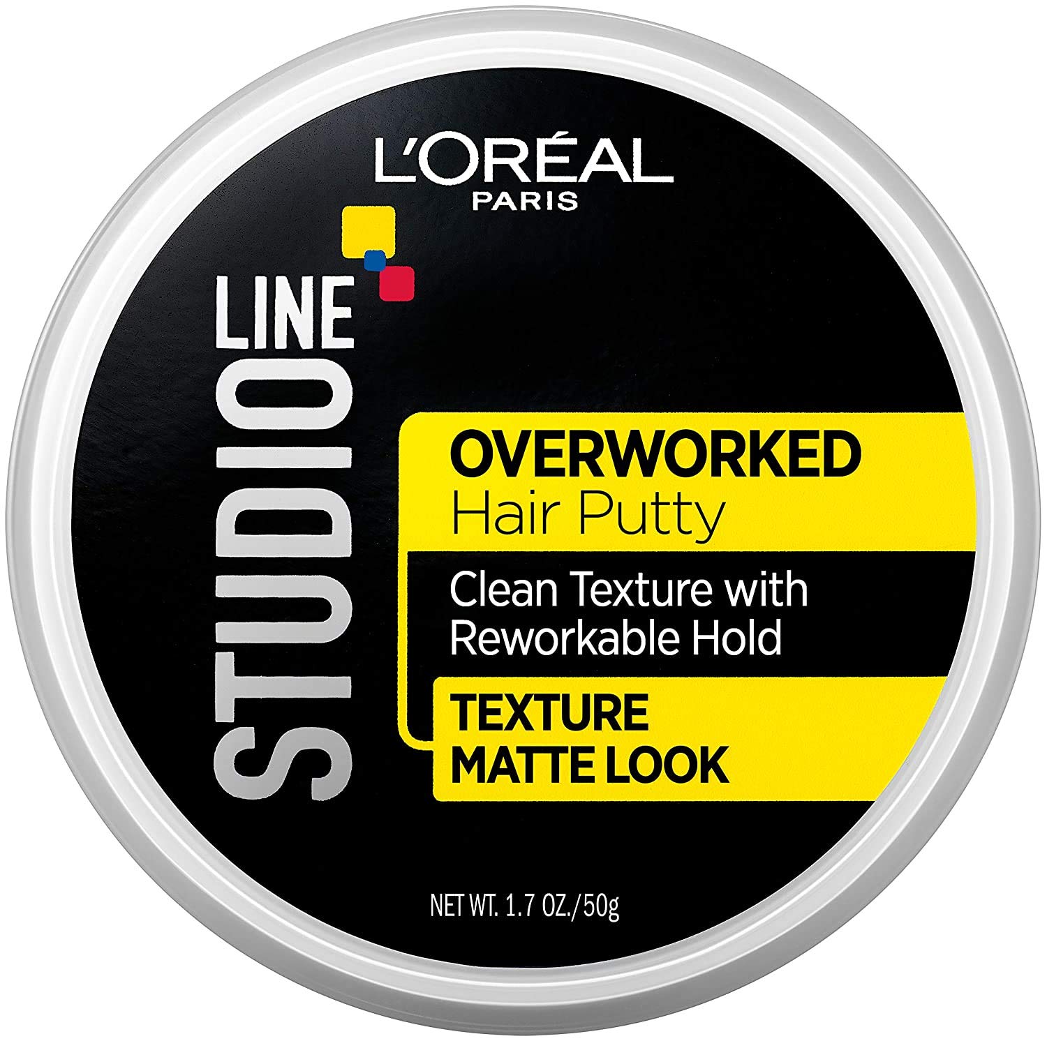 L'Oreal Paris Studio Line Overworked Hair Putty, 1.7 oz.-0