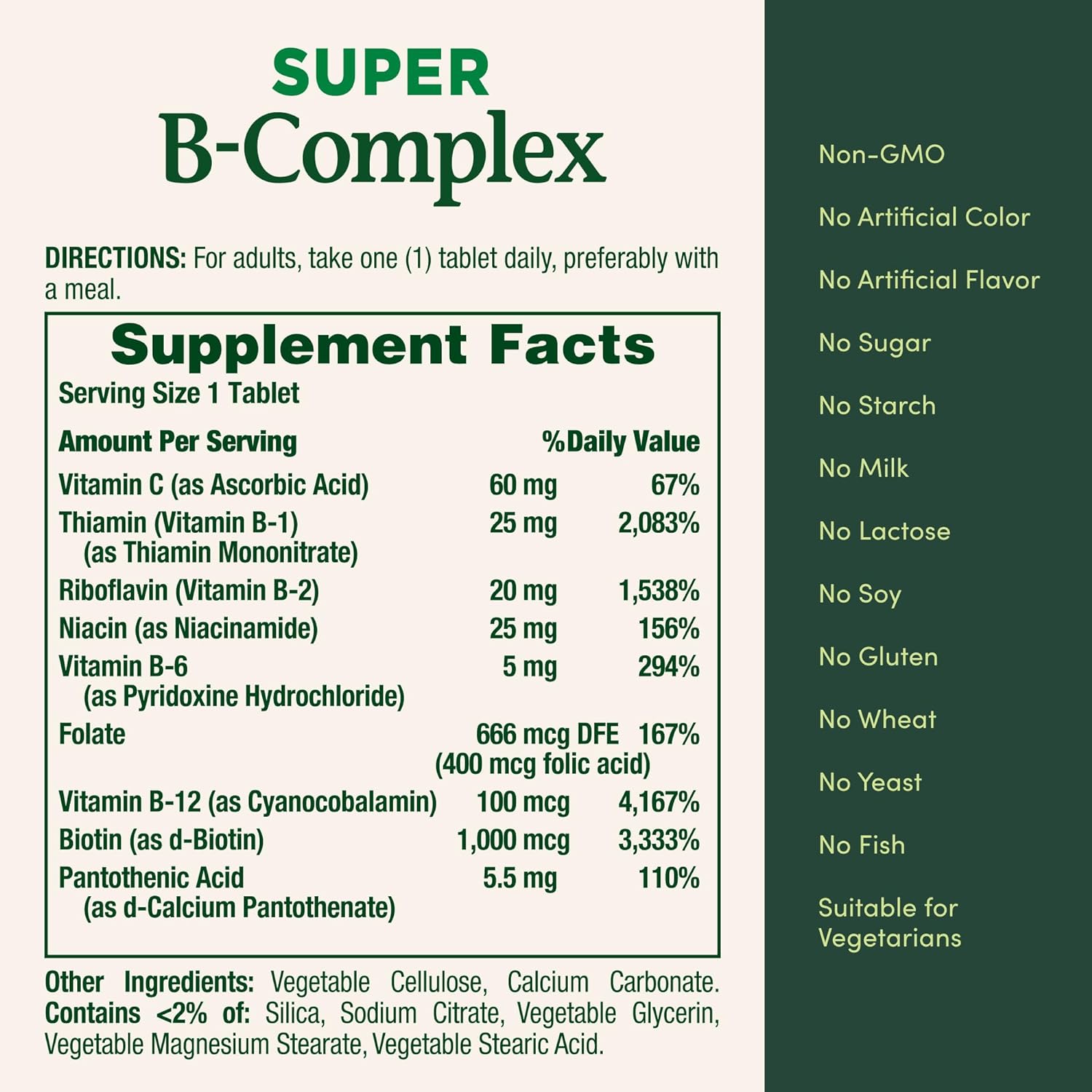 Nature's Bounty Super B Complex with Vitamin C & Folic Acid, Immune & Energy Support, 150 tablets-4