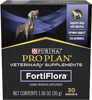 Purina Pro Plan Veterinary Supplements FortiFlora Dog Probiotic Supplement, Canine Nutritional Supplement - 30 Ct. Box