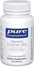 Pure Encapsulations Digestive Enzymes Ultra - Vegetarian Digestive Enzyme Supplement to Support Protein, Carb, Fiber, and Dairy Digestion* - 90 Capsules