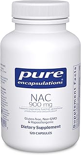 Pure Encapsulations NAC 900 mg - N-Acetyl Cysteine Amino Acid Supplement for Lung & Immune Support, Liver & Antioxidants* - 120 Capsules