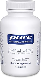 Pure Encapsulations Liver-G.I. Detox - Liver Cleanser & GI Detox* - with Alpha Lipoic Acid & Curcumin Extract - Gluten Free & Non-GMO - 120 Capsules