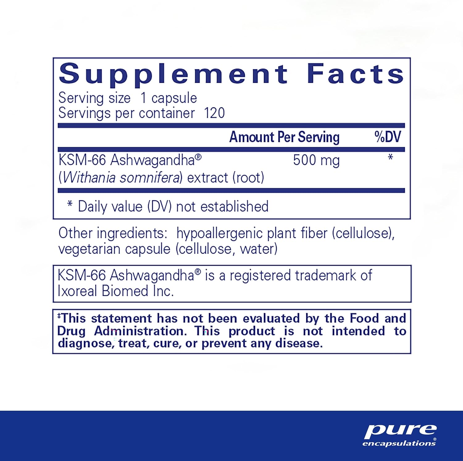 Pure Encapsulations Ashwagandha - 500 mg Ashwagandha Extract - Metabolism & Stress Support - Immune Support - GMO Free & Vegan - 120 Capsules-1