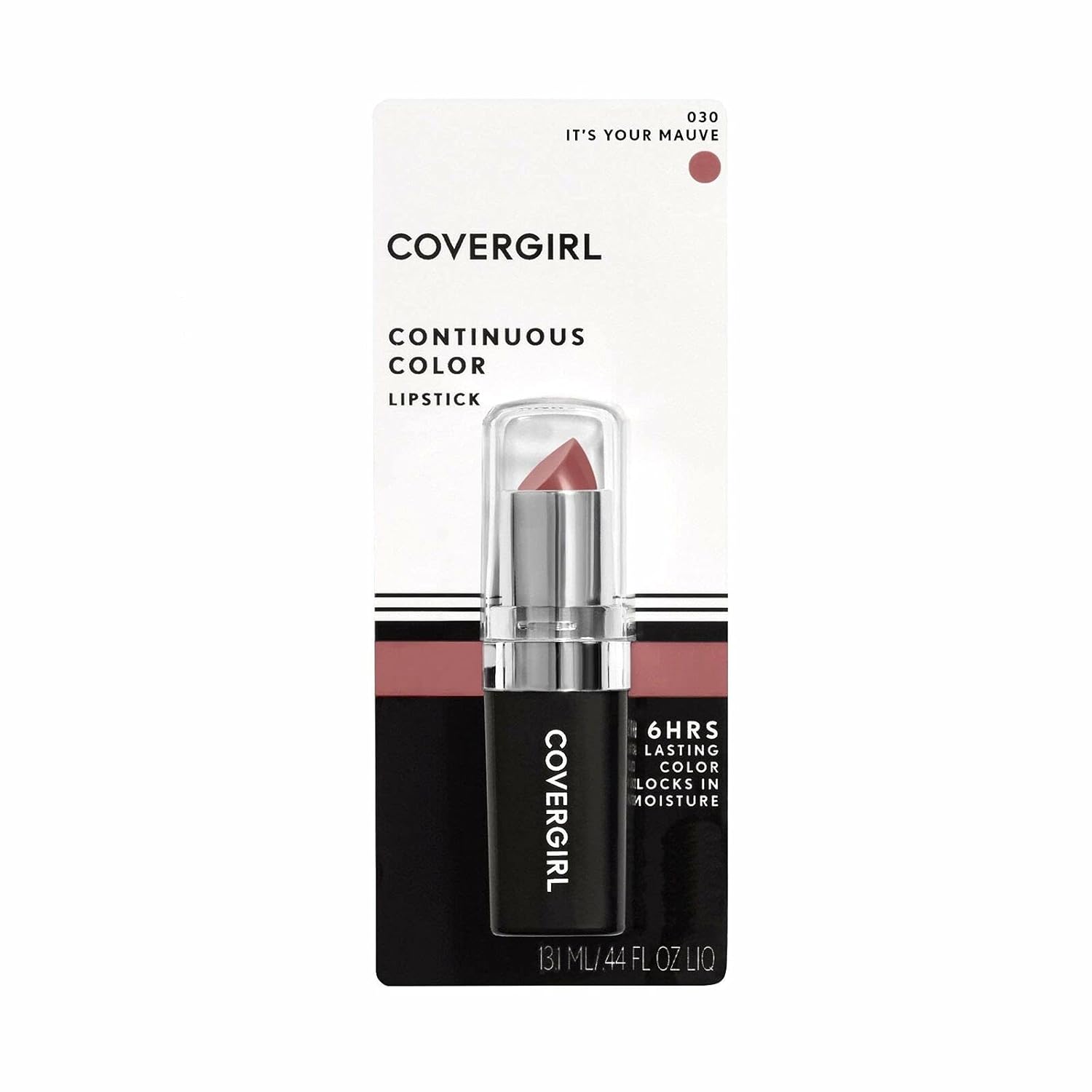 COVERGIRL Continuous Color Lipstick It's Your Mauve 030, 0.13 oz (packaging may vary)-1