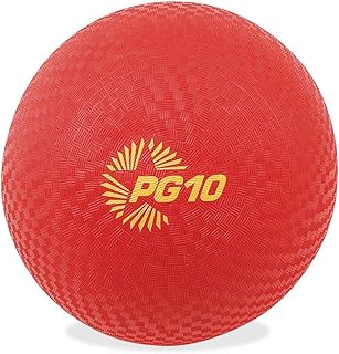 Champion Sports 10 Inch Playground Ball, Red