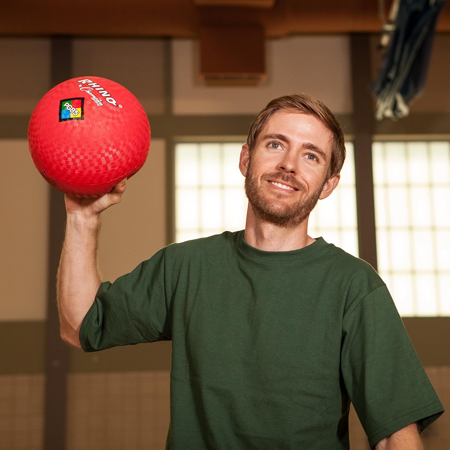 Champion Sports 10 Inch Playground Ball, Red-1