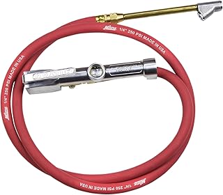 Milton 501 Dual Head Straight Chuck Inflator Gauge , Red