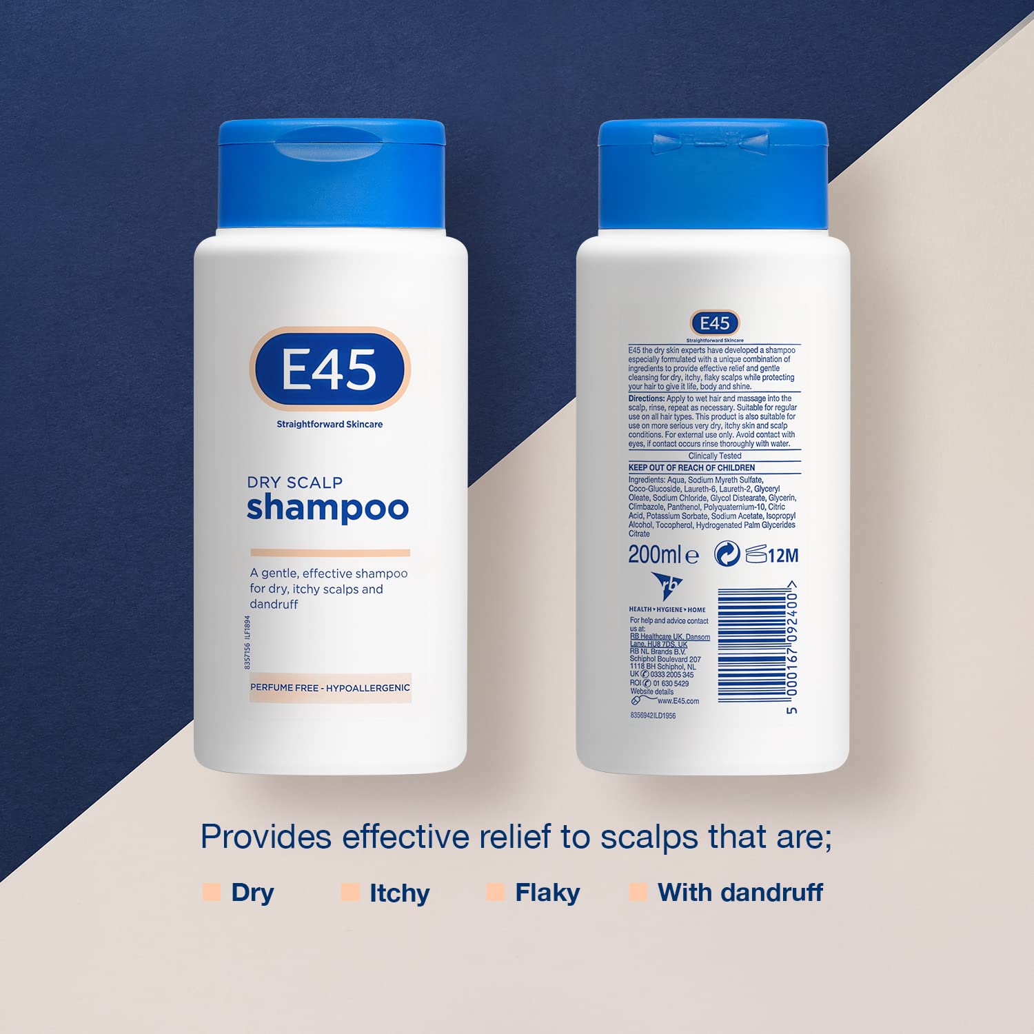 E45 200ml Dermatological Dry Scalp Shampoo-1