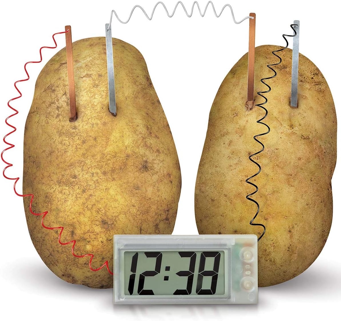 4M Potato Clock DIY Green Science Chemistry Engineering Lab - STEM Toys Educational Gift for Kids & Teens, Girls & Boys, Brown-2