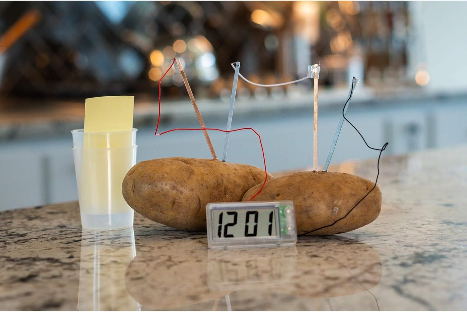 4M Potato Clock DIY Green Science Chemistry Engineering Lab - STEM Toys Educational Gift for Kids & Teens, Girls & Boys, Brown-8