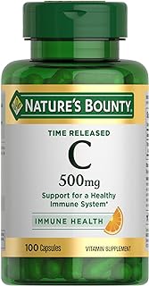 Nature's Bounty Time Released Vitamin C, Immune Support, Vitamin Supplement, 500mg, 100 Capsules