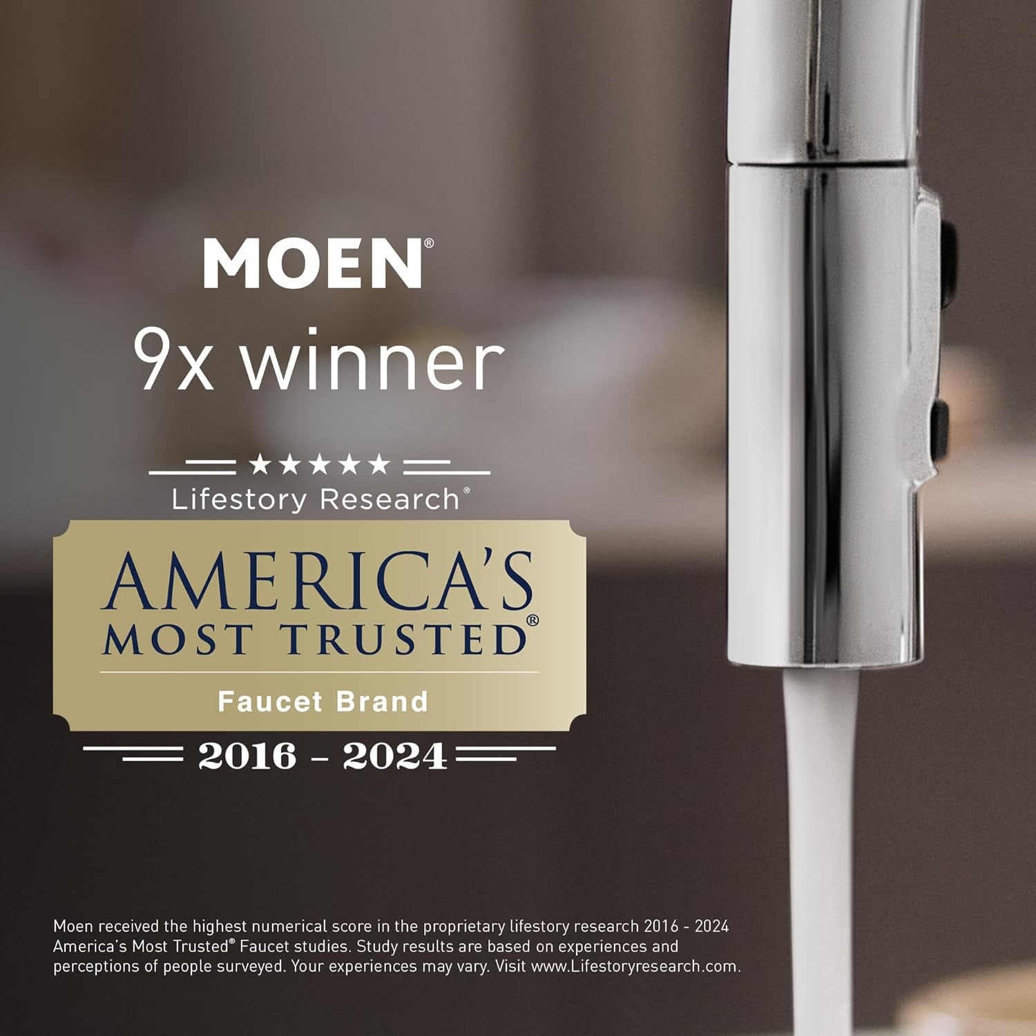 Moen Matte Black Deck Mounted Modern Soap Dispenser for Kitchen Sink with Above the Sink Refillable Bottle, 3942BL-6