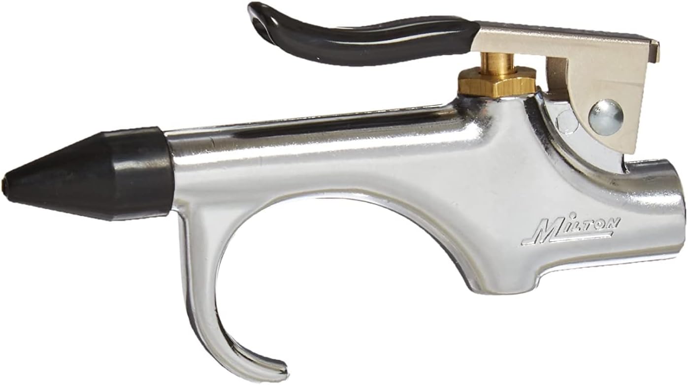 Milton (S-148) 1/4" NPT Lever Blow Gun - Rubber and Safety Tip Nozzles-0