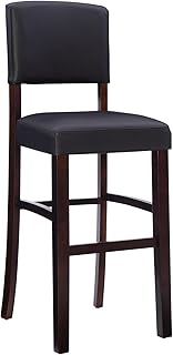 Linon Monaco Stool 30" Espresso